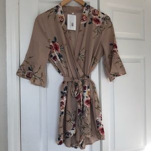 Blush Floral Romper